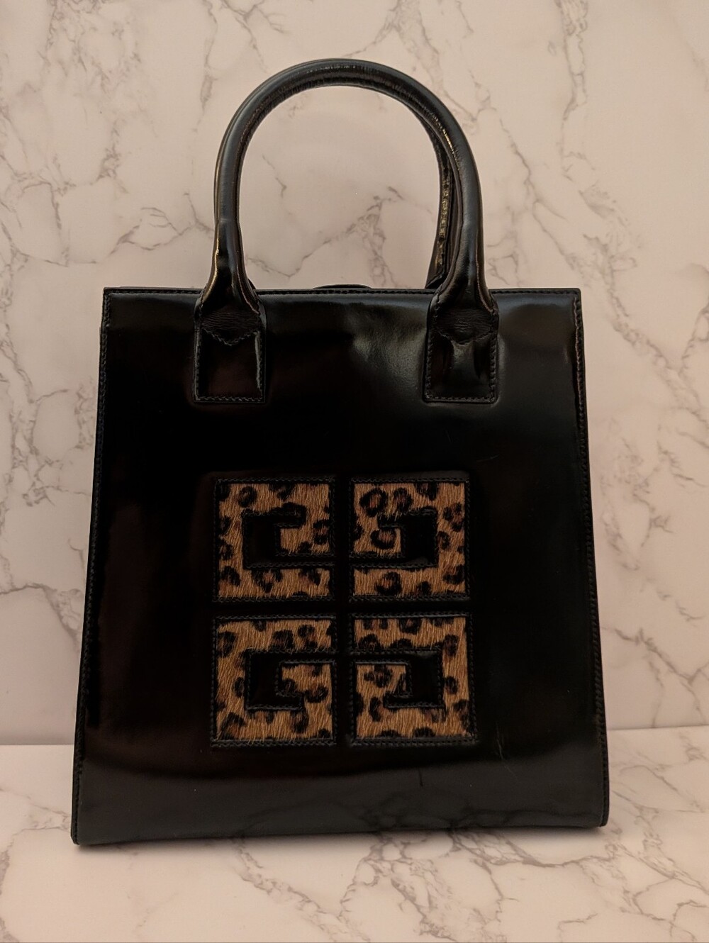 Vintage Givenchy Black Leather Handbag
